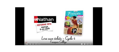 capture d'écran d'une vidéo sur un manuel de français